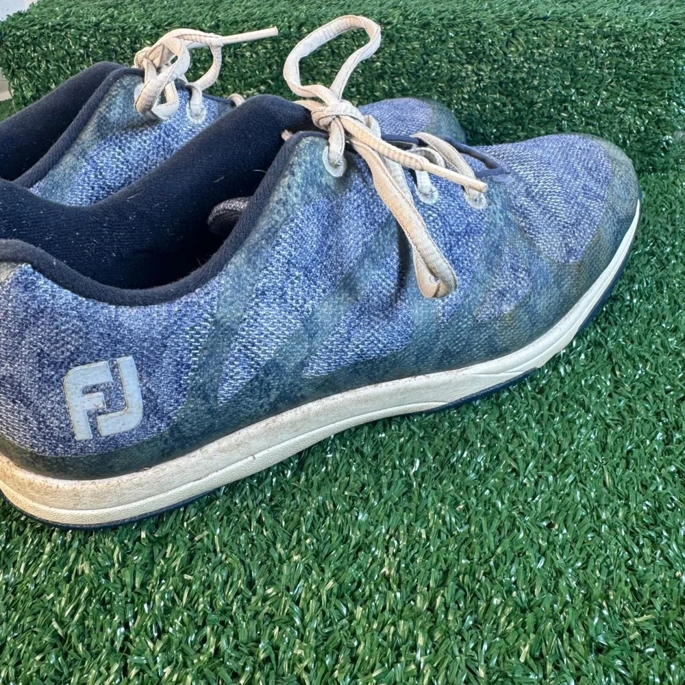 FootJoy 92905 Womens Blue Gray‎ Spikeless Golf Shoes Size 8.5 M